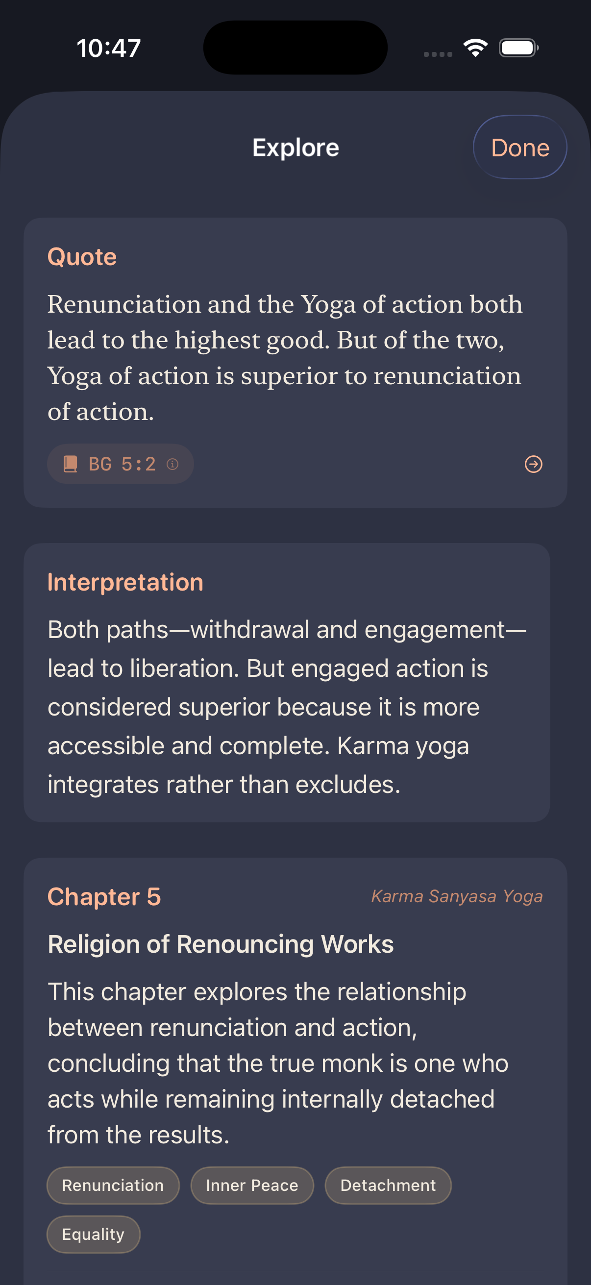 Quote with modern interpretation